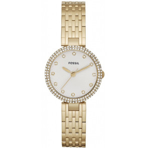 Correa de reloj Fossil ES3346 Acero inoxidable Chapado en oro 12mm